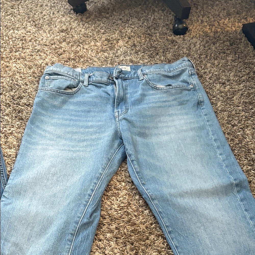 Men's Straight Jeans - Light Blue